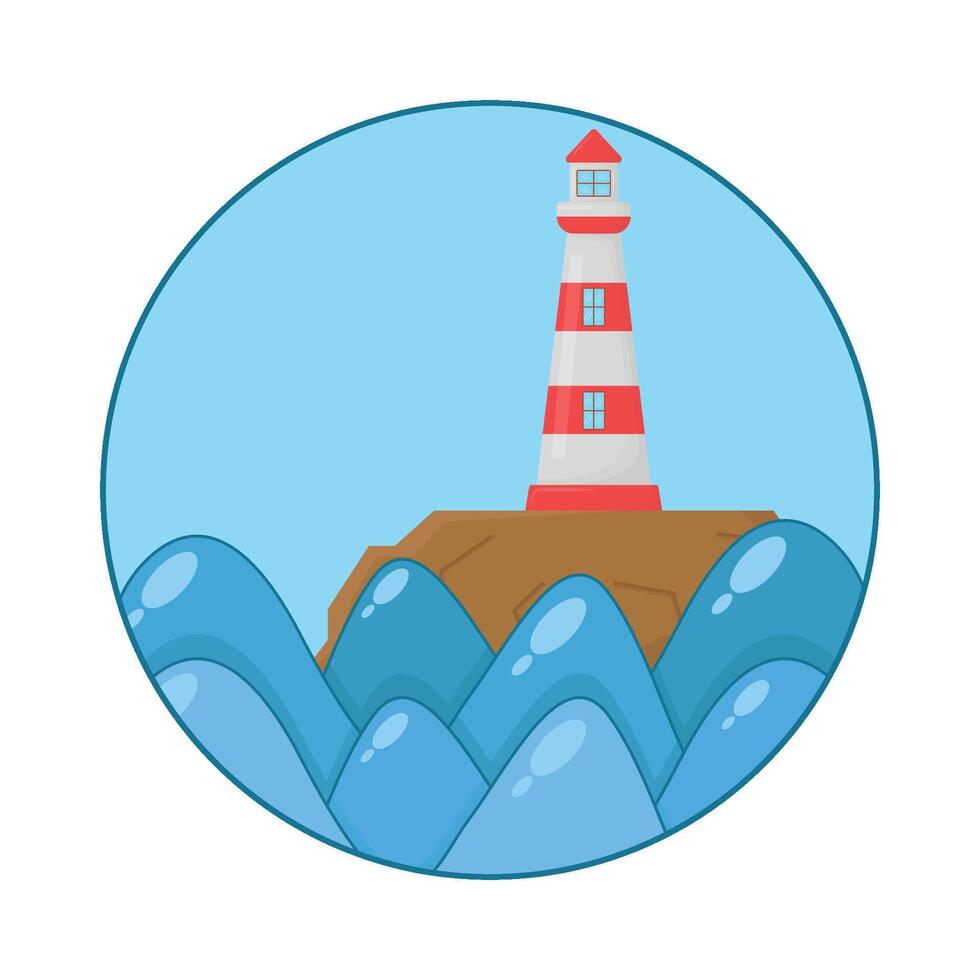 Illustration of sea wave vector