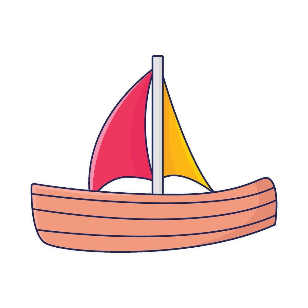 Illustration of boat vector