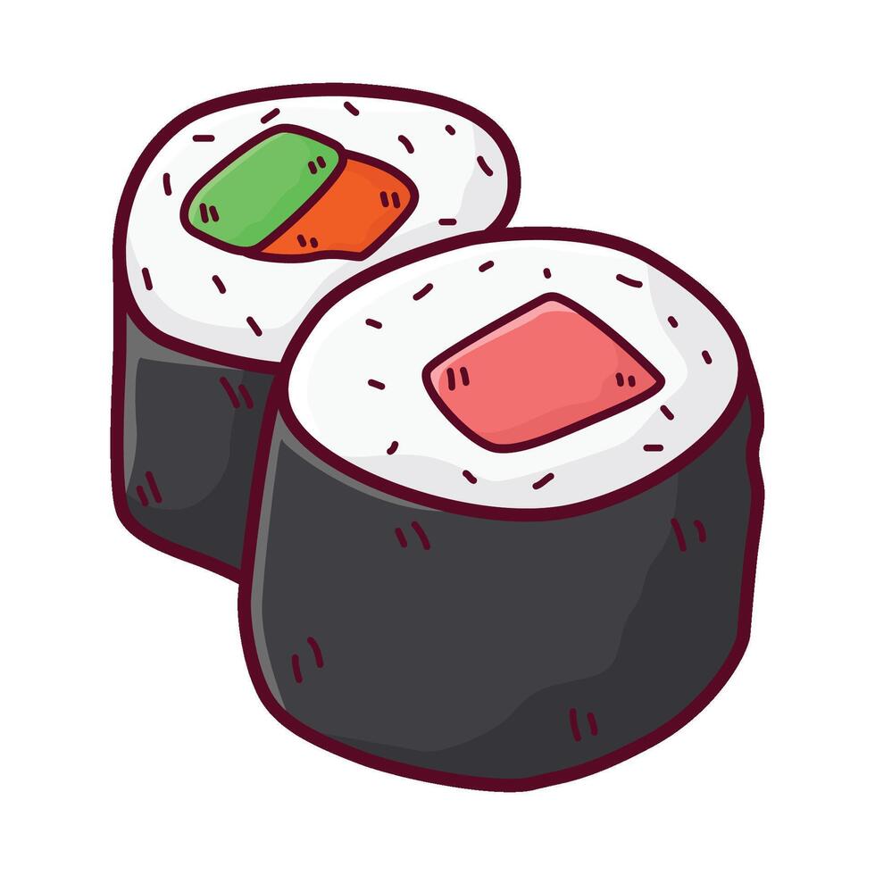 ilustración de Sushi vector