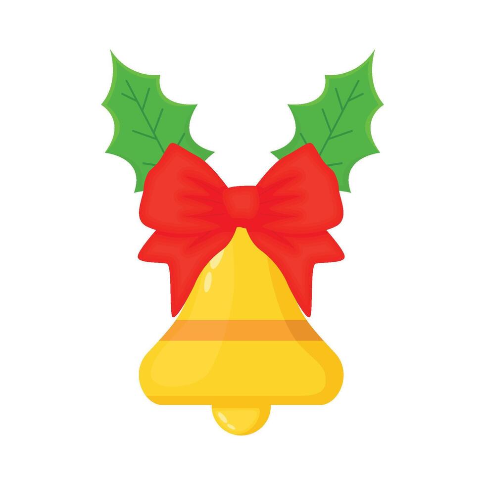 Illustration of Christmas bell vector