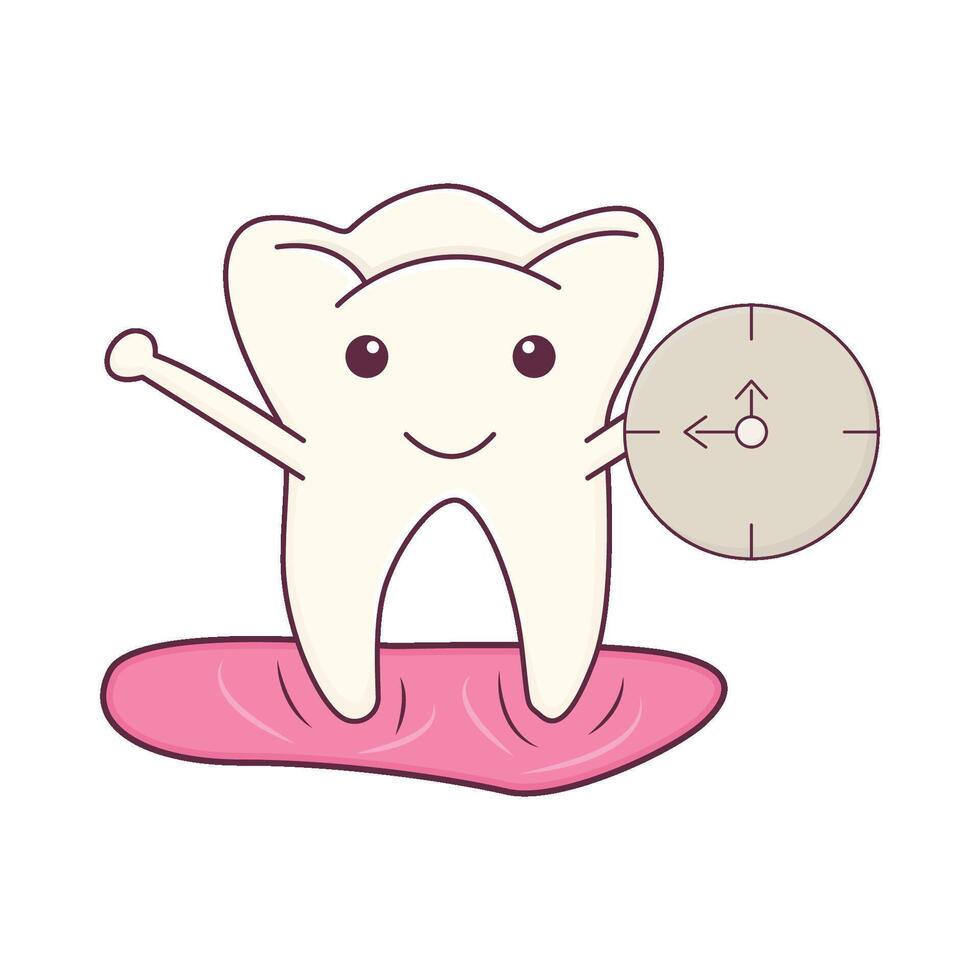 Illustration of tooth vector