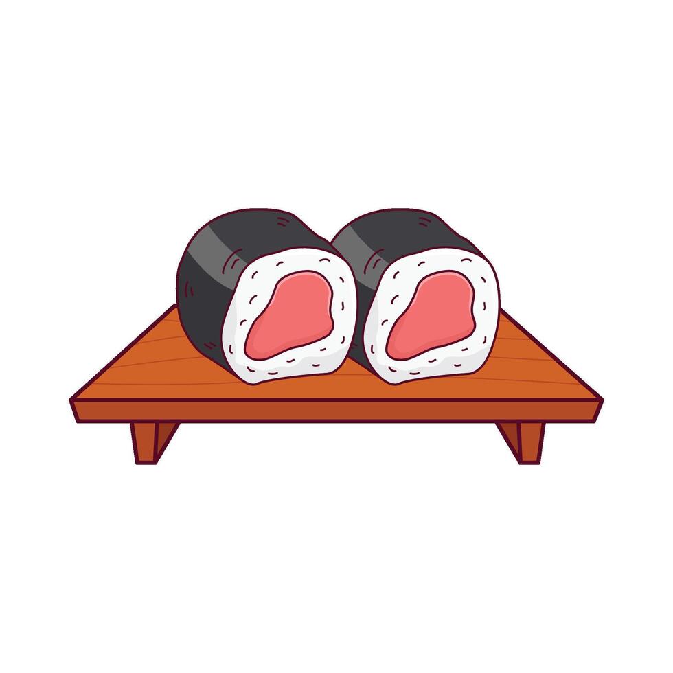 ilustración de Sushi vector