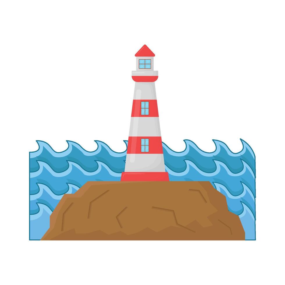 Illustration of sea wave vector