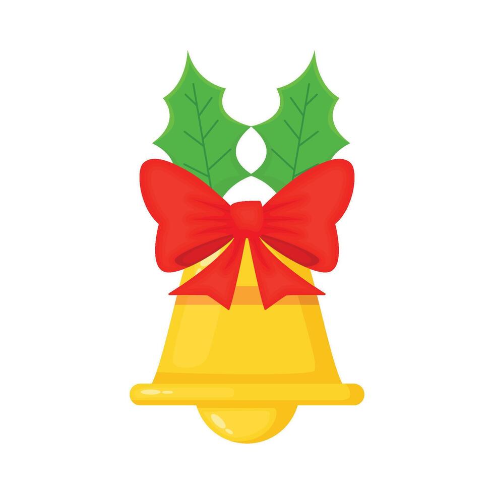 Illustration of Christmas bell vector