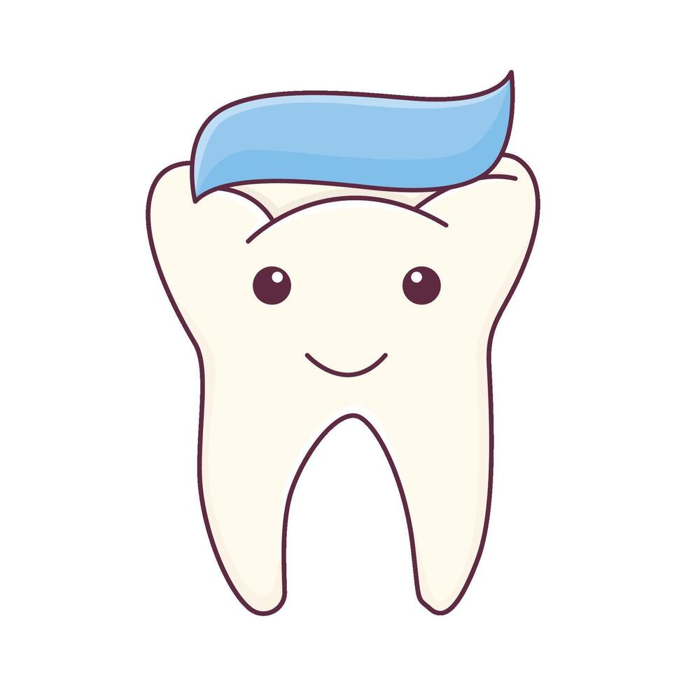 Illustration of tooth vector