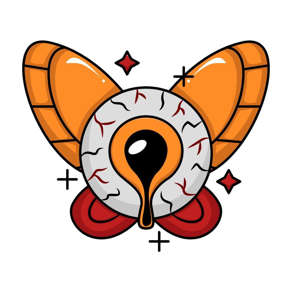 Illustration of monster eye vector