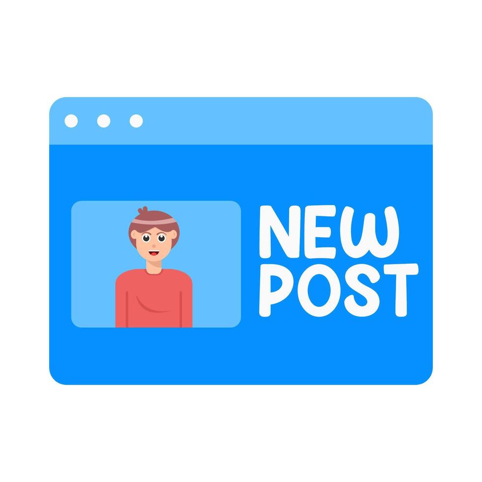 Illustration of post vector