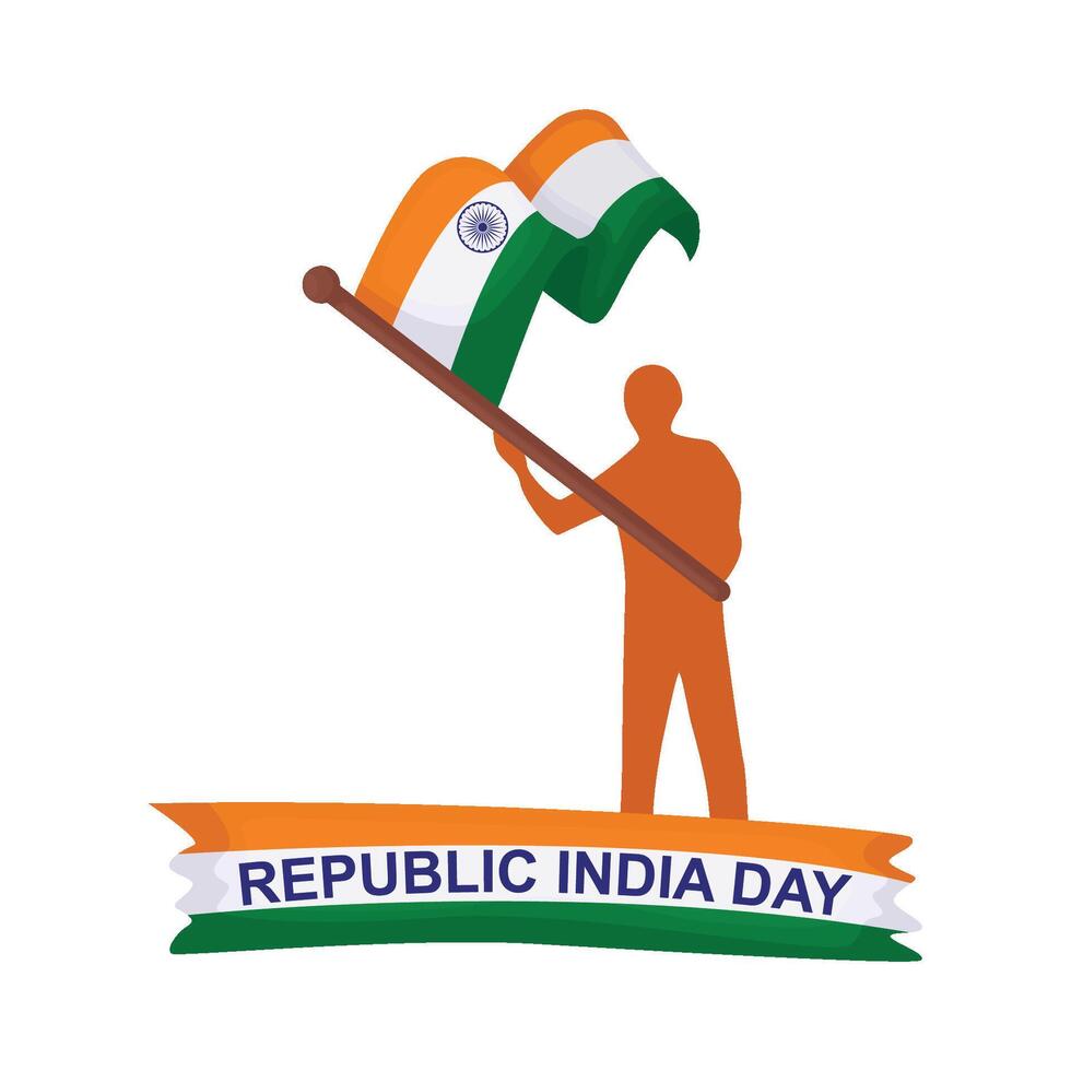 Illustration of republic day vector