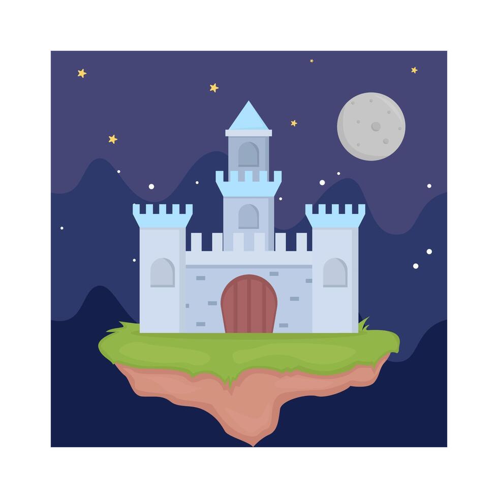 Illustration of castle vector