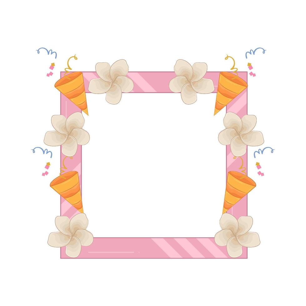 Illustration birthday frame vector