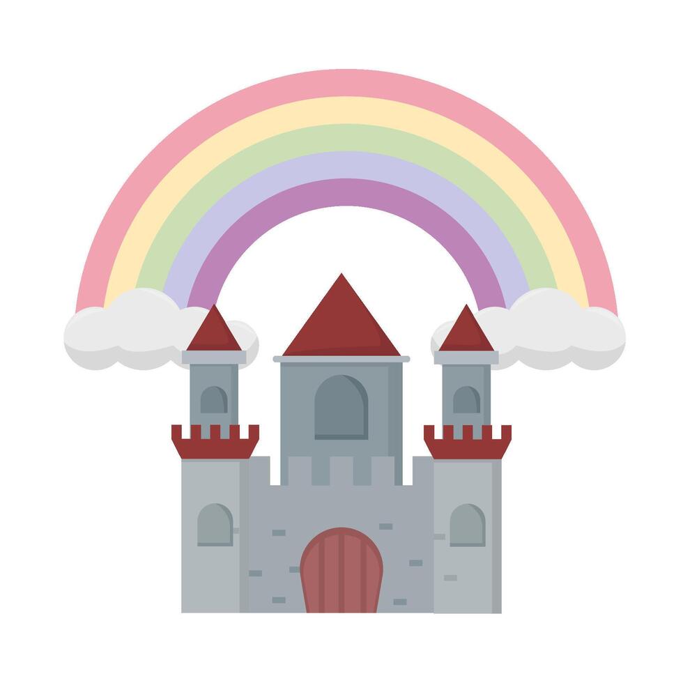 Illustration of castle vector