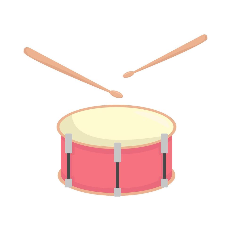 Illustration of drum vector