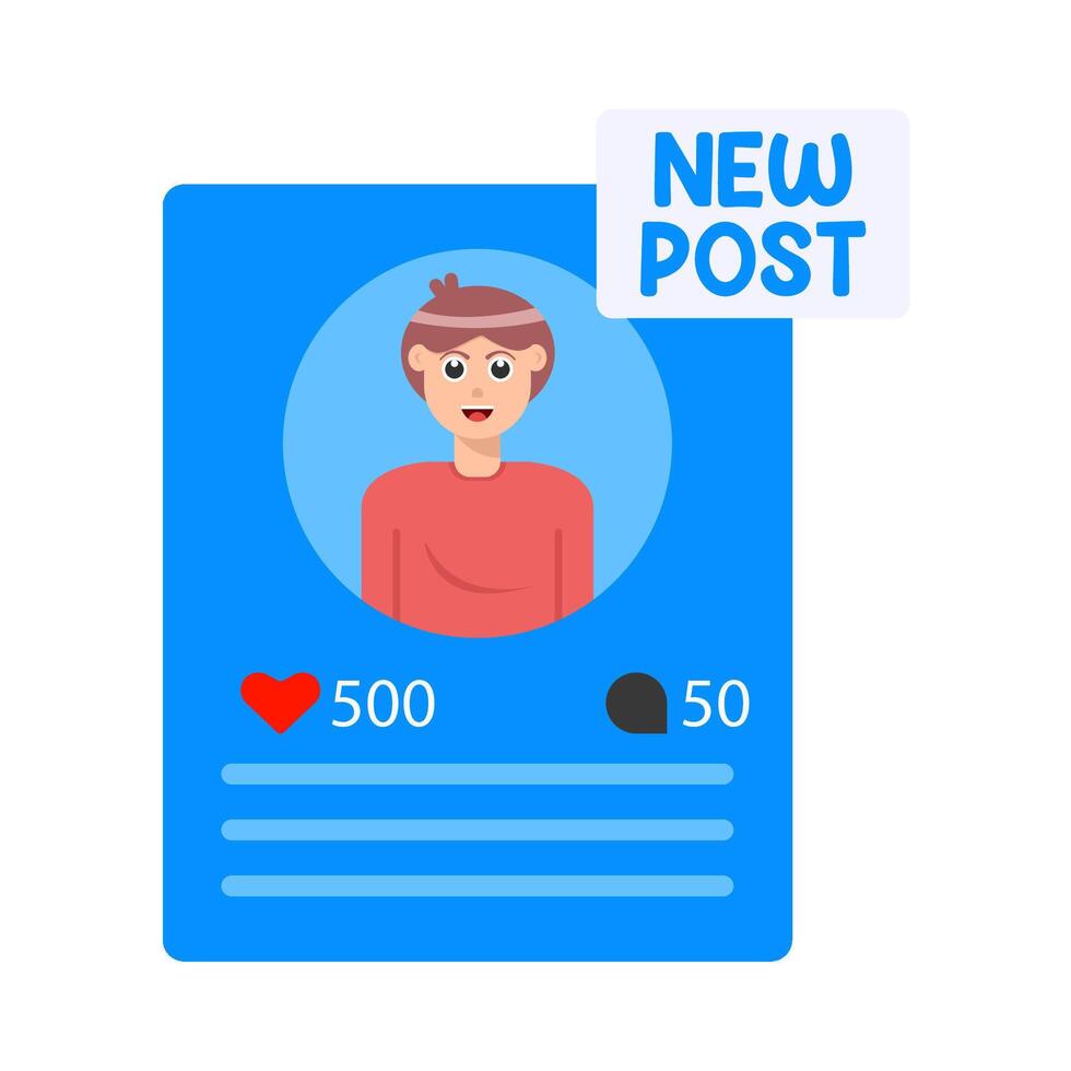 Illustration of post vector