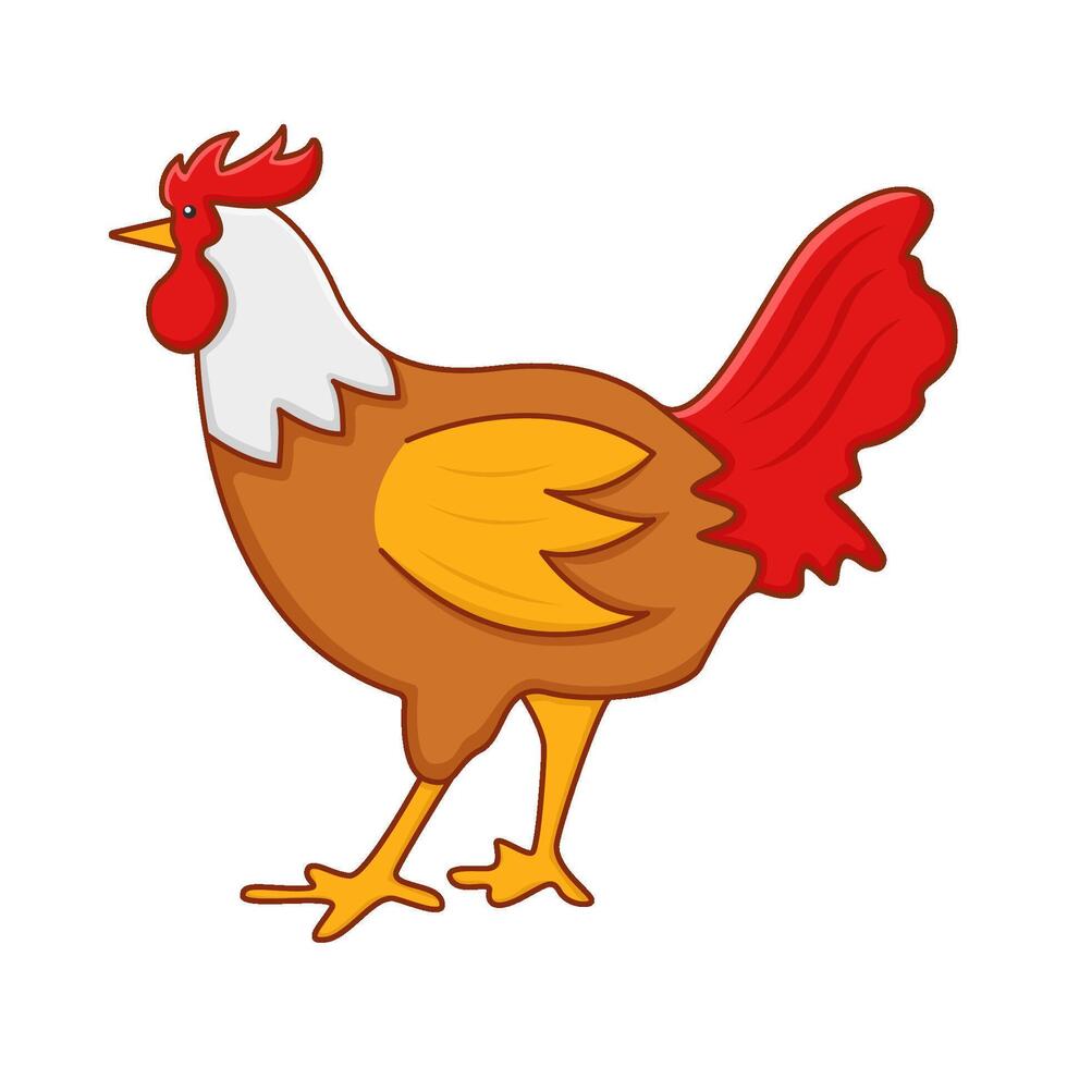 ilustración de gallo vector