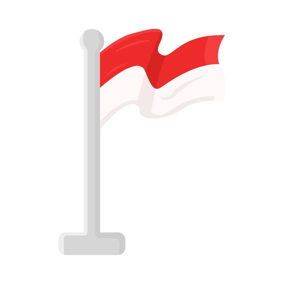 Illustration of Indonesia flag vector