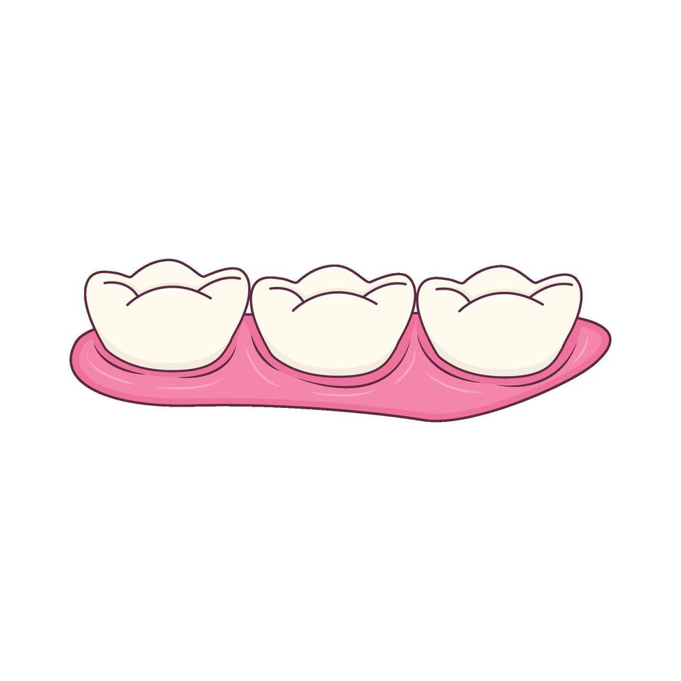 ilustración de diente vector