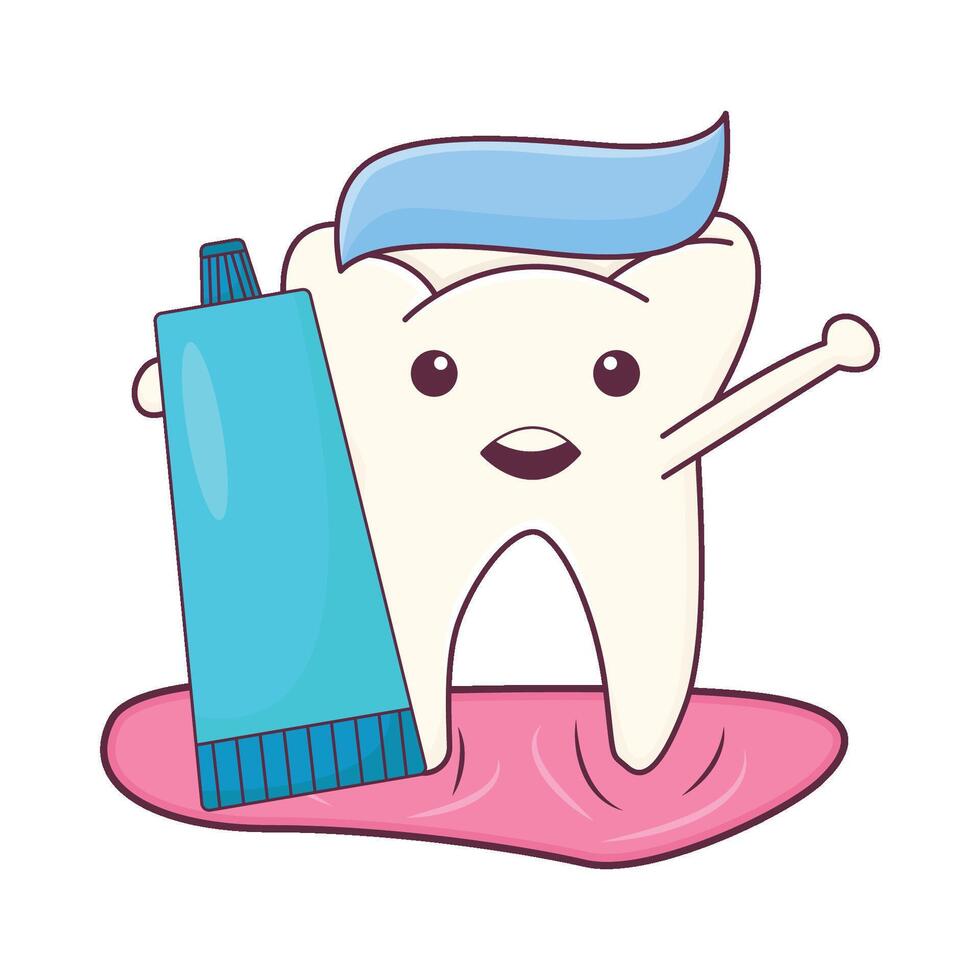 Illustration of tooth vector