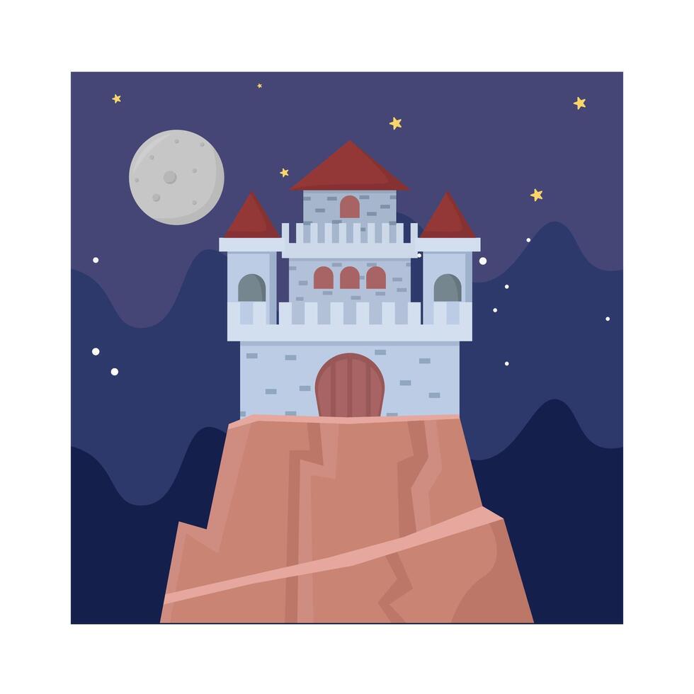 Illustration of castle vector