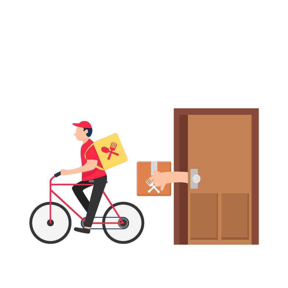 Illustration of delivery man vector