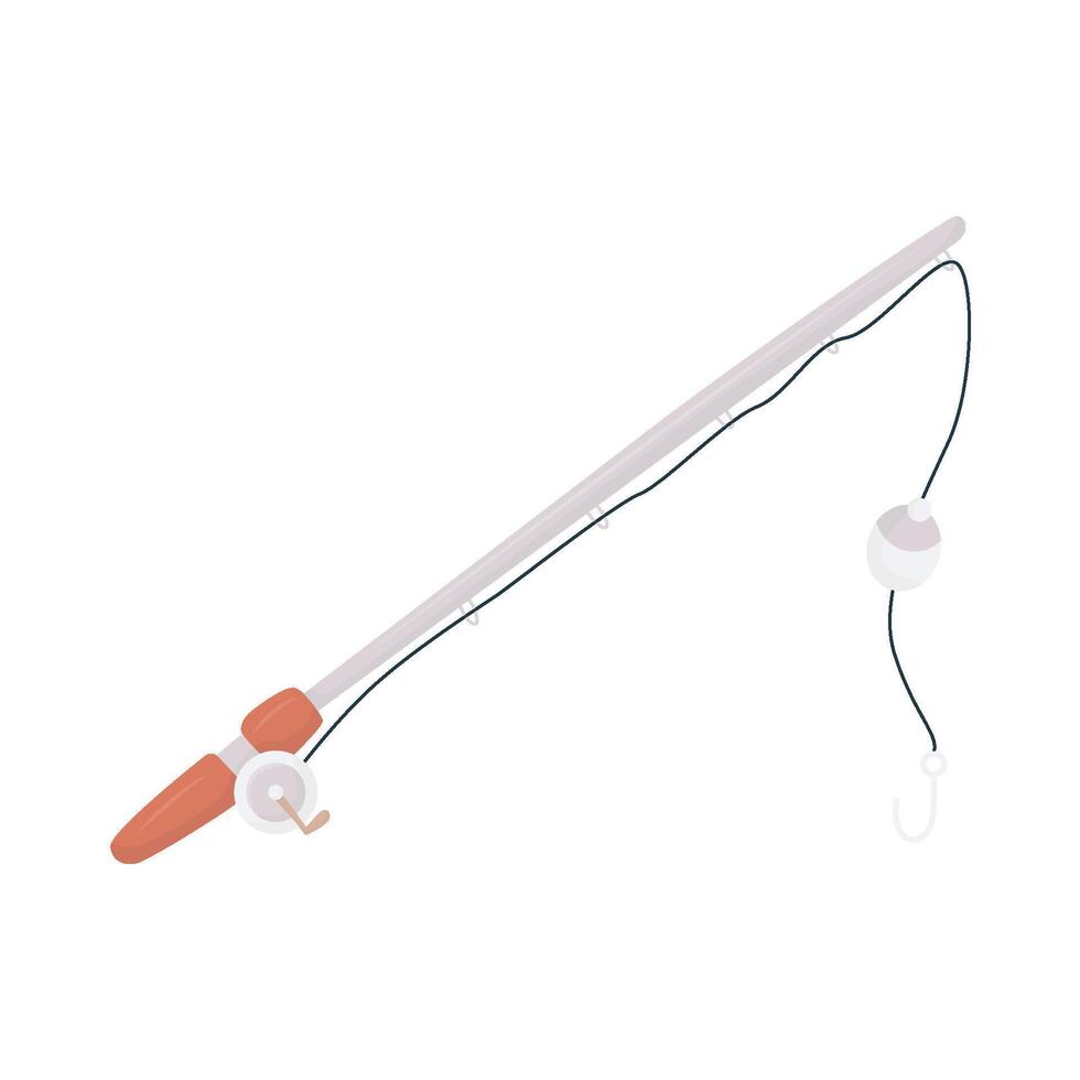 Illustration of fishing rod vector