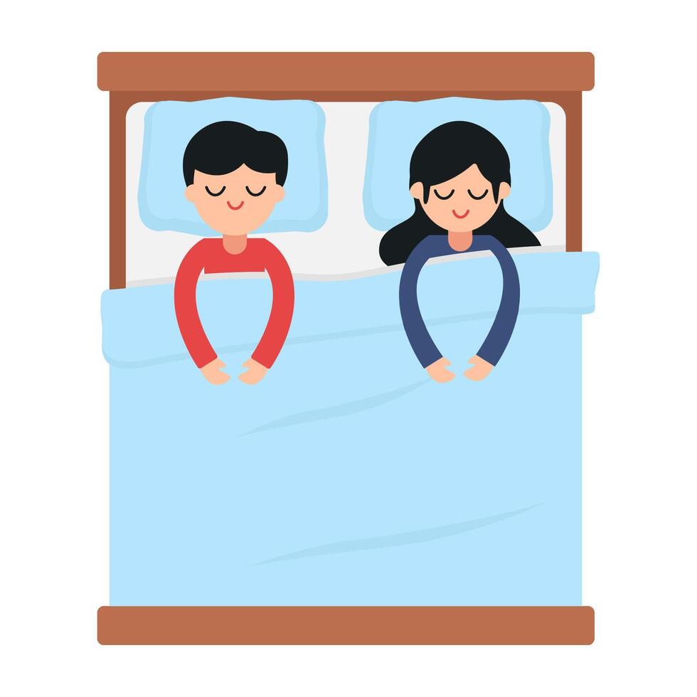 Illustration of sleep vector