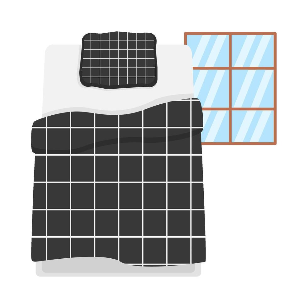 Illustration of bed vector