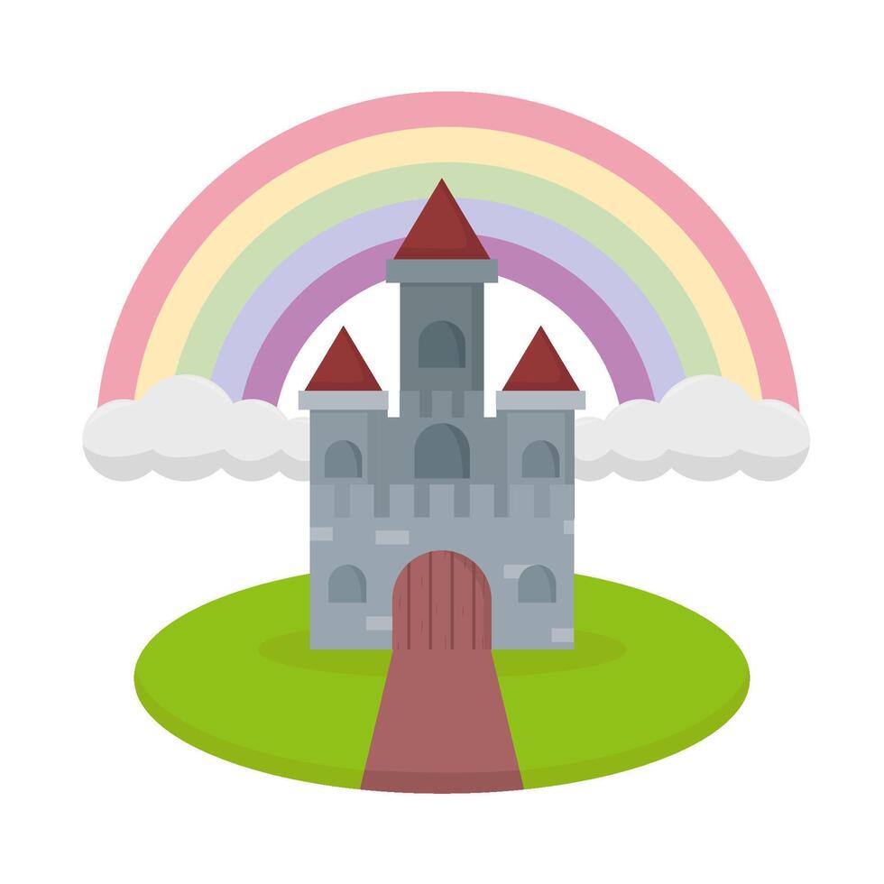 Illustration of castle vector