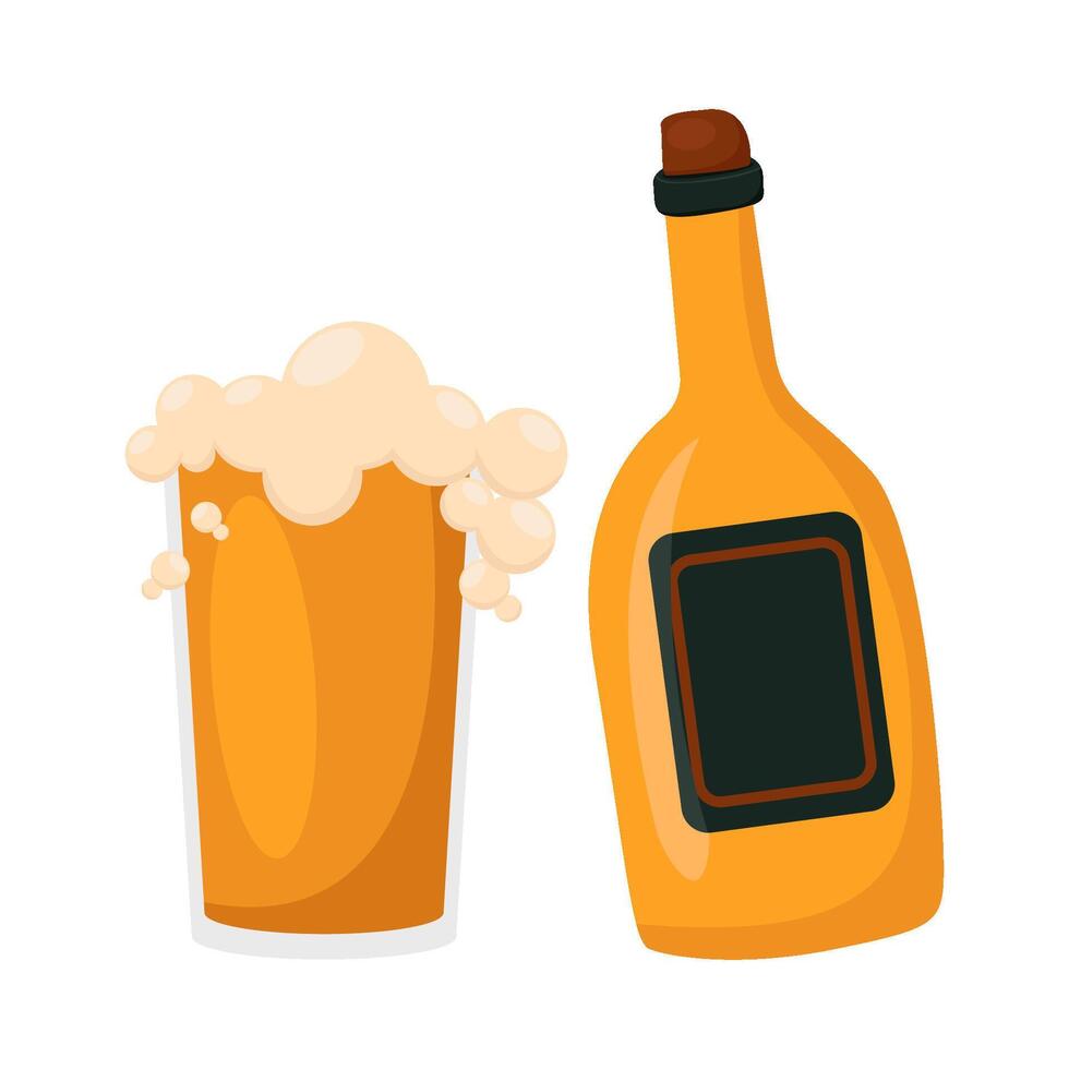 Illustration of alcohol drink vector