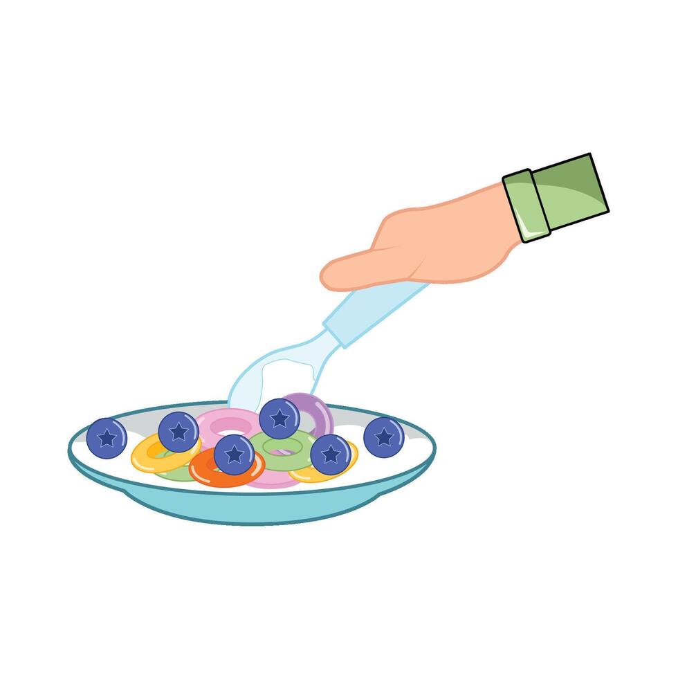 ilustración de cereal vector