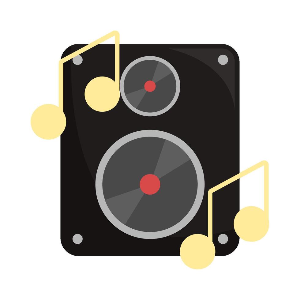 Illustration of music speaker vector