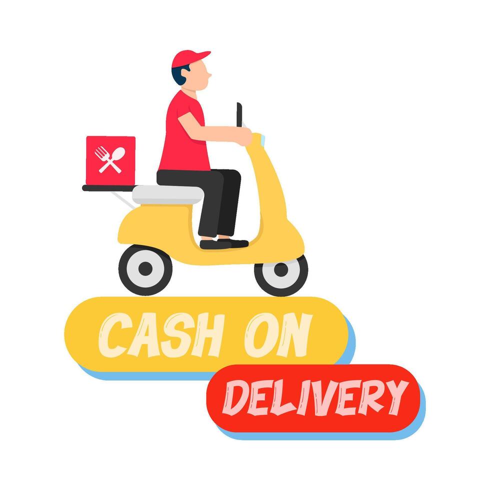 Illustration of delivery man vector