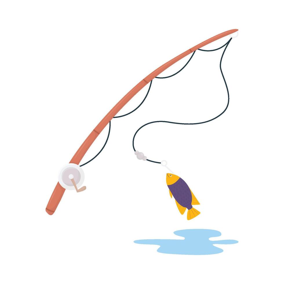 Illustration of fishing vector