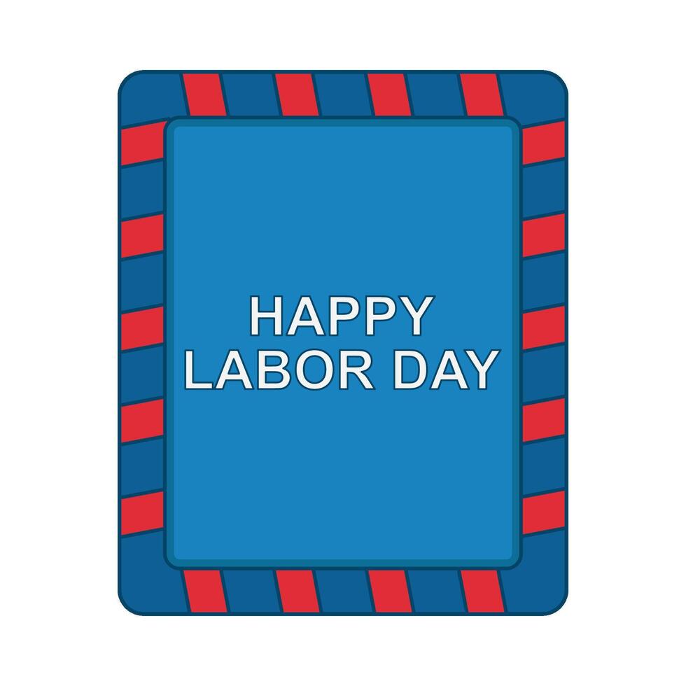 Illustration of happy labor day vector