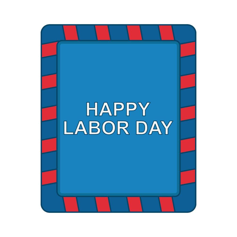 Illustration of happy labor day vector