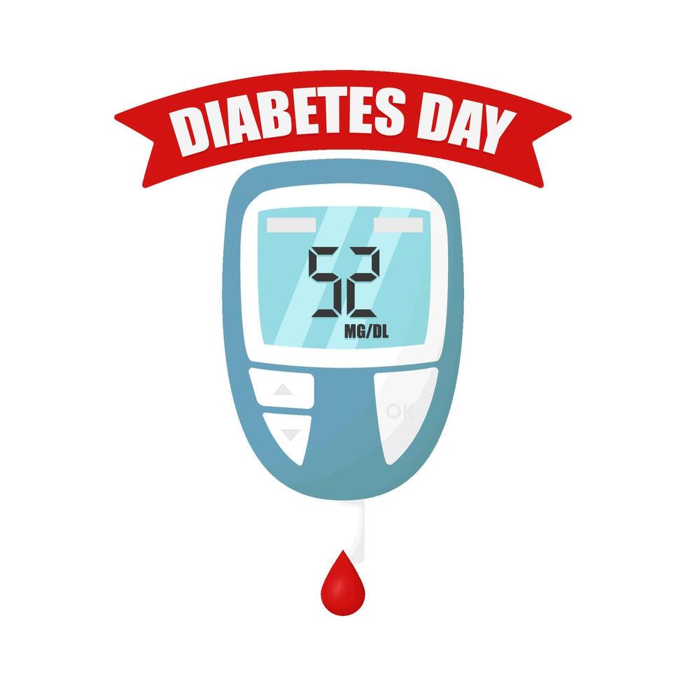 Illustration of world diabetes day vector