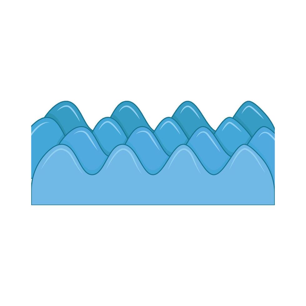 Illustration of sea wave vector