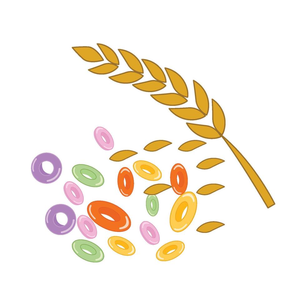 ilustración de cereal vector