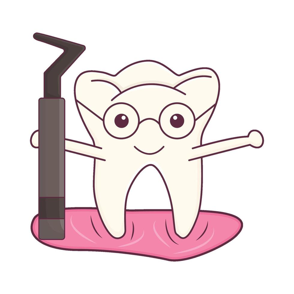 Illustration of tooth vector