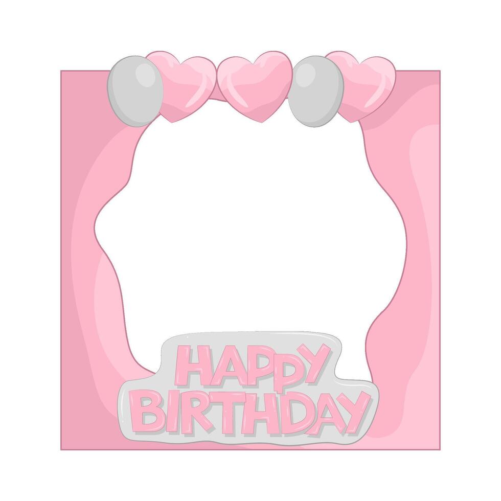 Illustration of birthday frame vector