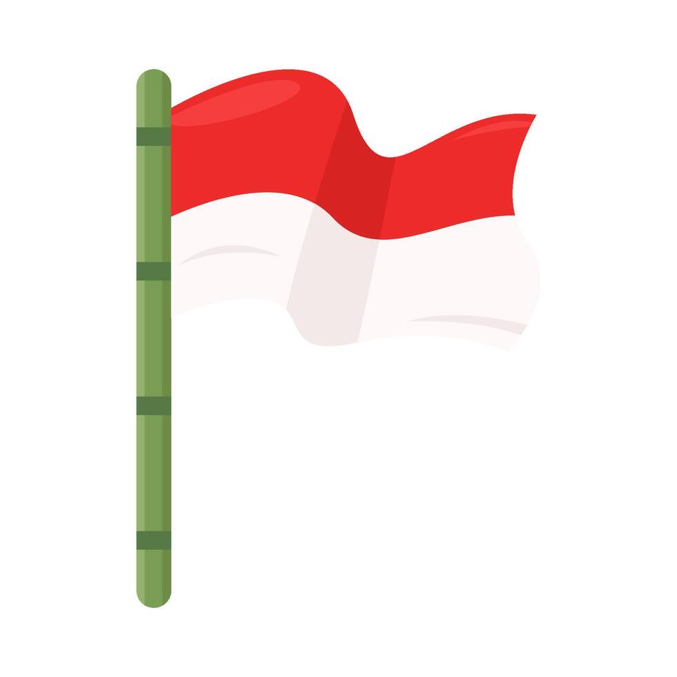 ilustración de Indonesia bandera vector