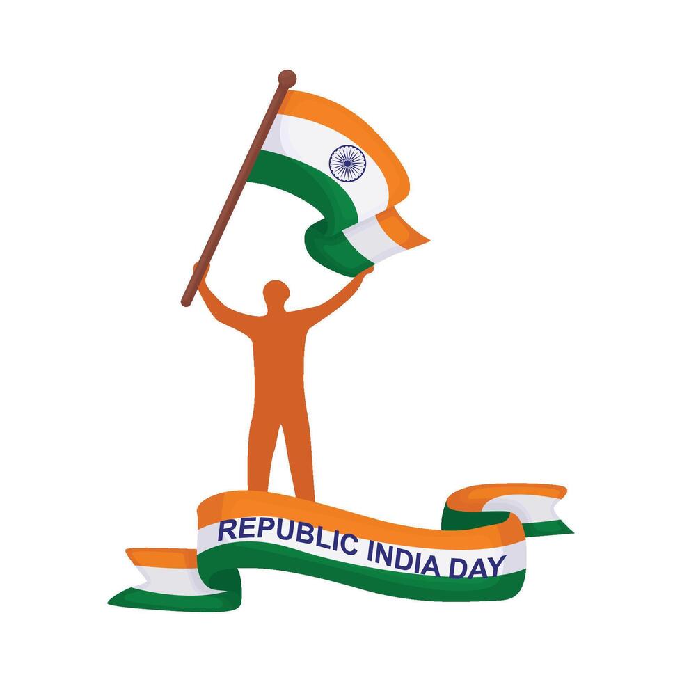 Illustration of republic day vector