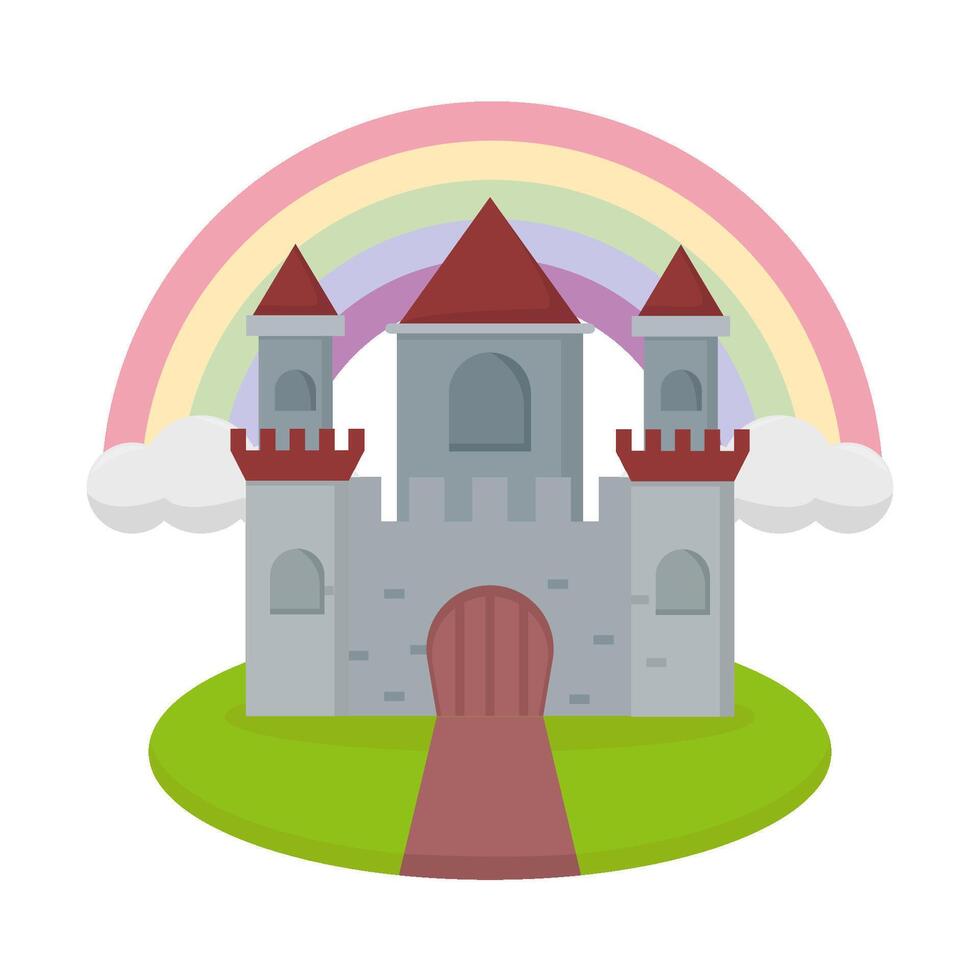 Illustration of castle vector