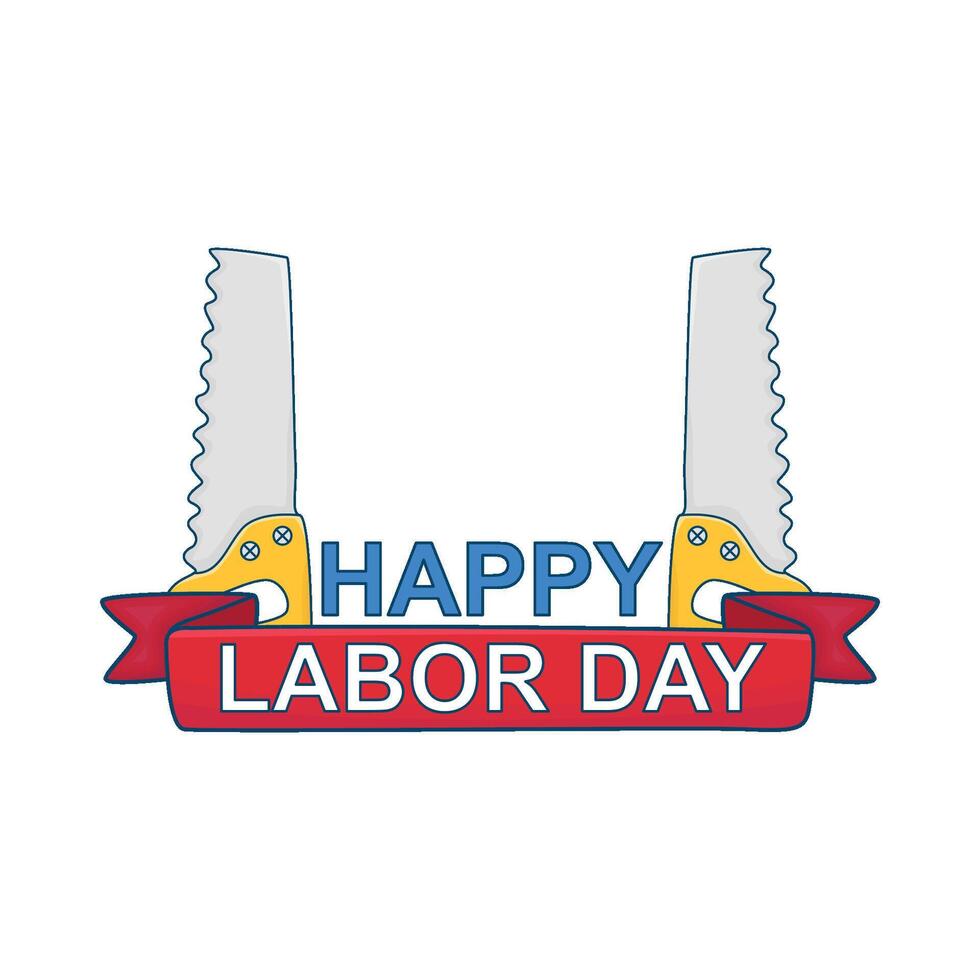 Illustration of happy labor day vector