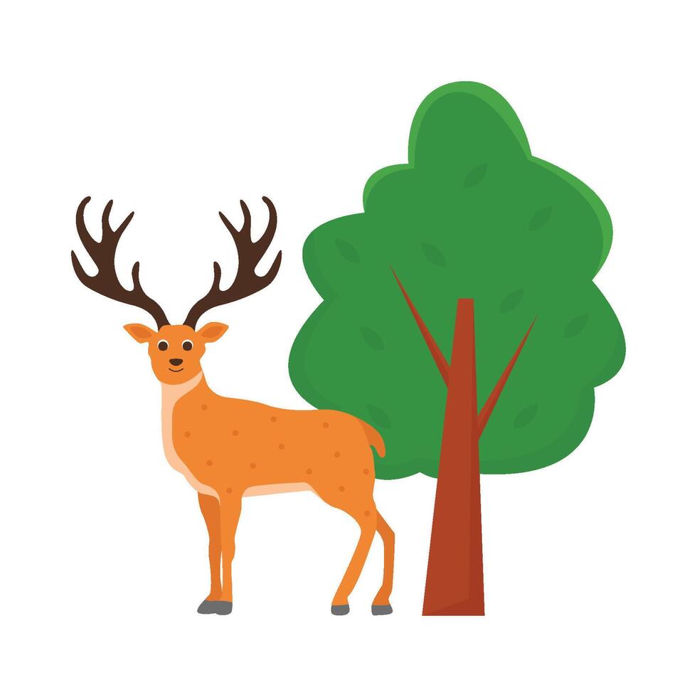 Illustration of deer vector