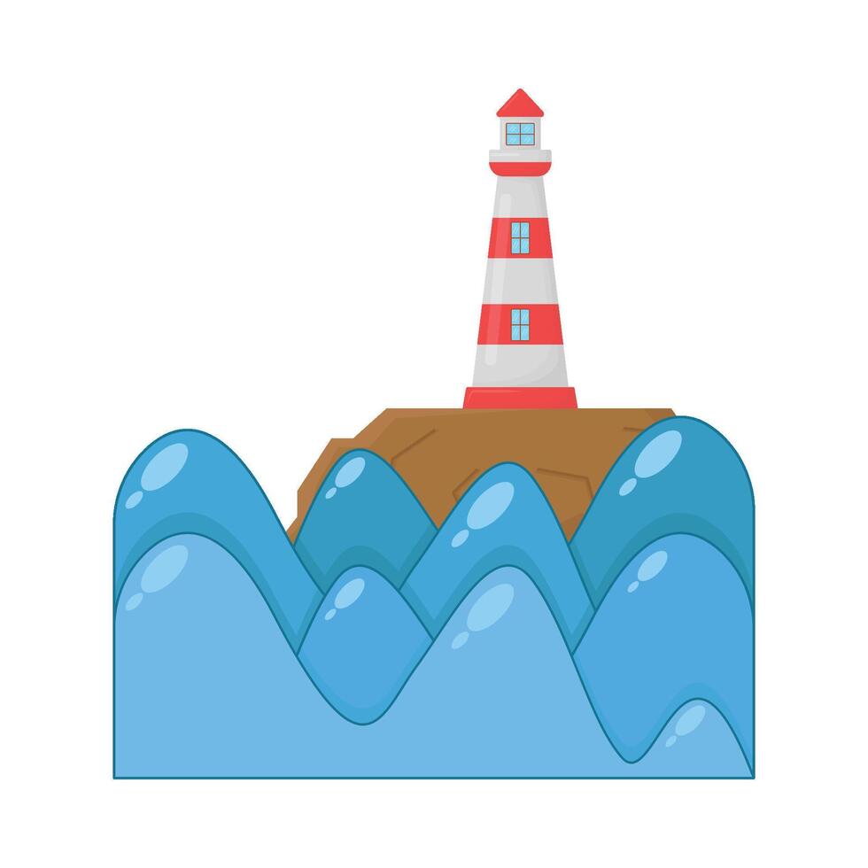 Illustration of sea wave vector