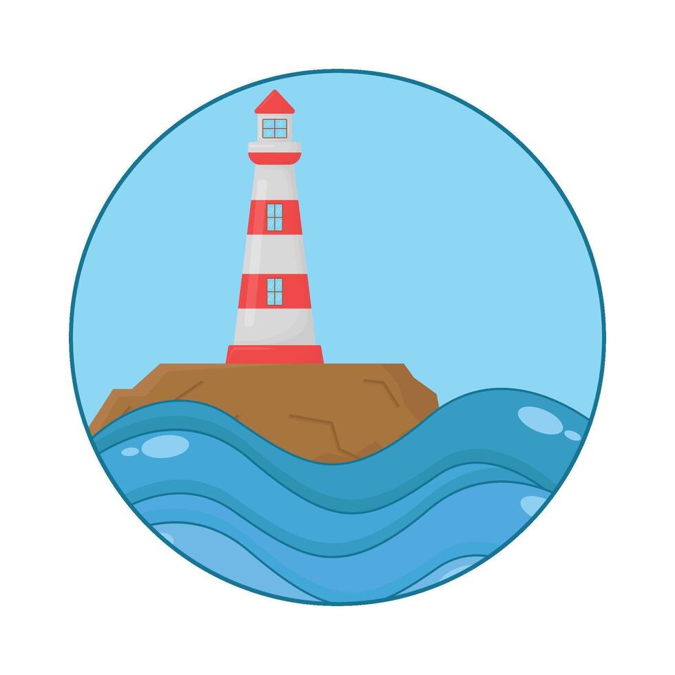 Illustration of sea wave vector