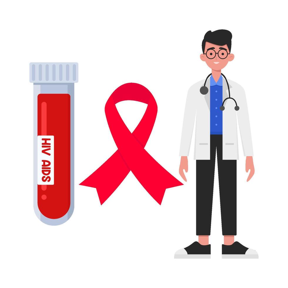 Illustration of world aids day vector