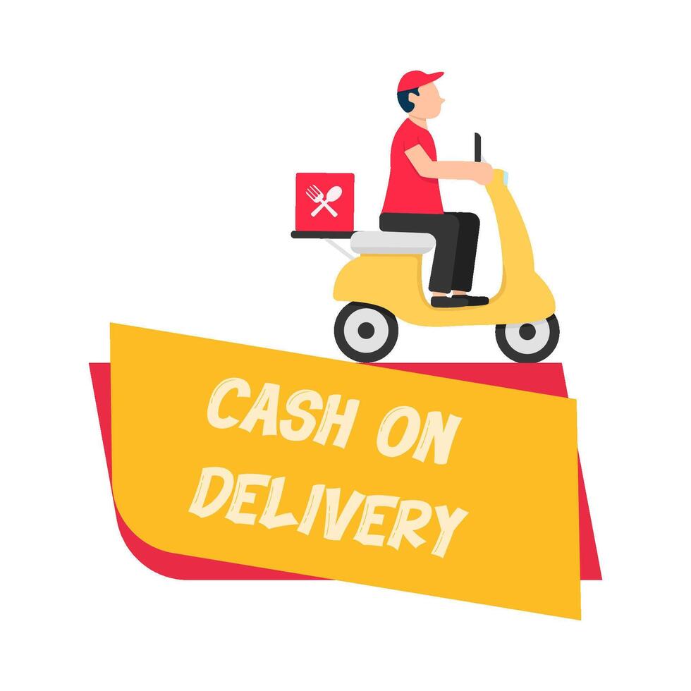 Illustration of delivery man vector