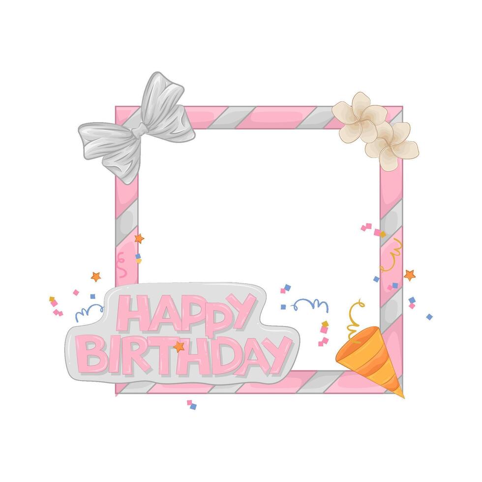 Illustration of birthday frame vector