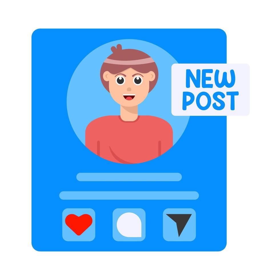 Illustration of post vector